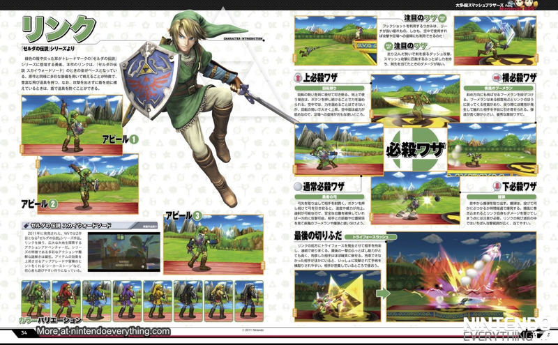 Illustration for article titled Emerging Super Smash Bros. 4 Famitsu Scans!